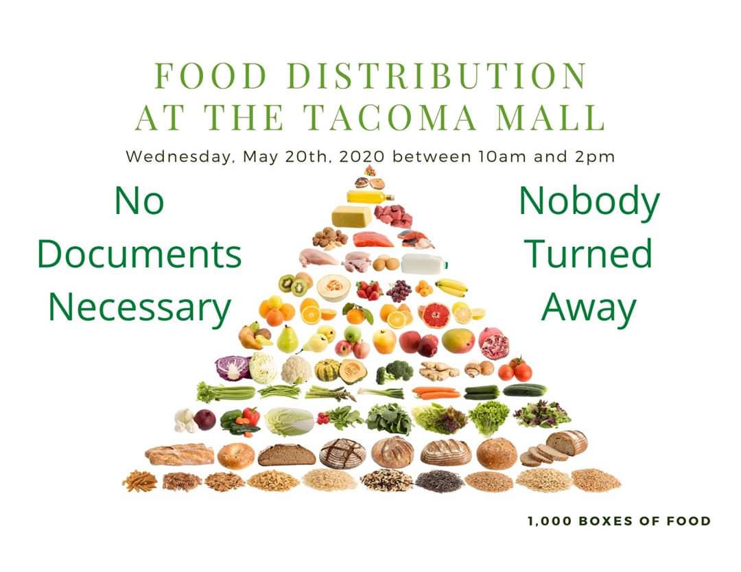 May 20 Food Distribution at Tacoma&nbsp;Mall