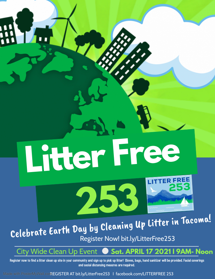 South End Sign Up! Litter Free 253! April 17&nbsp;9-Noon