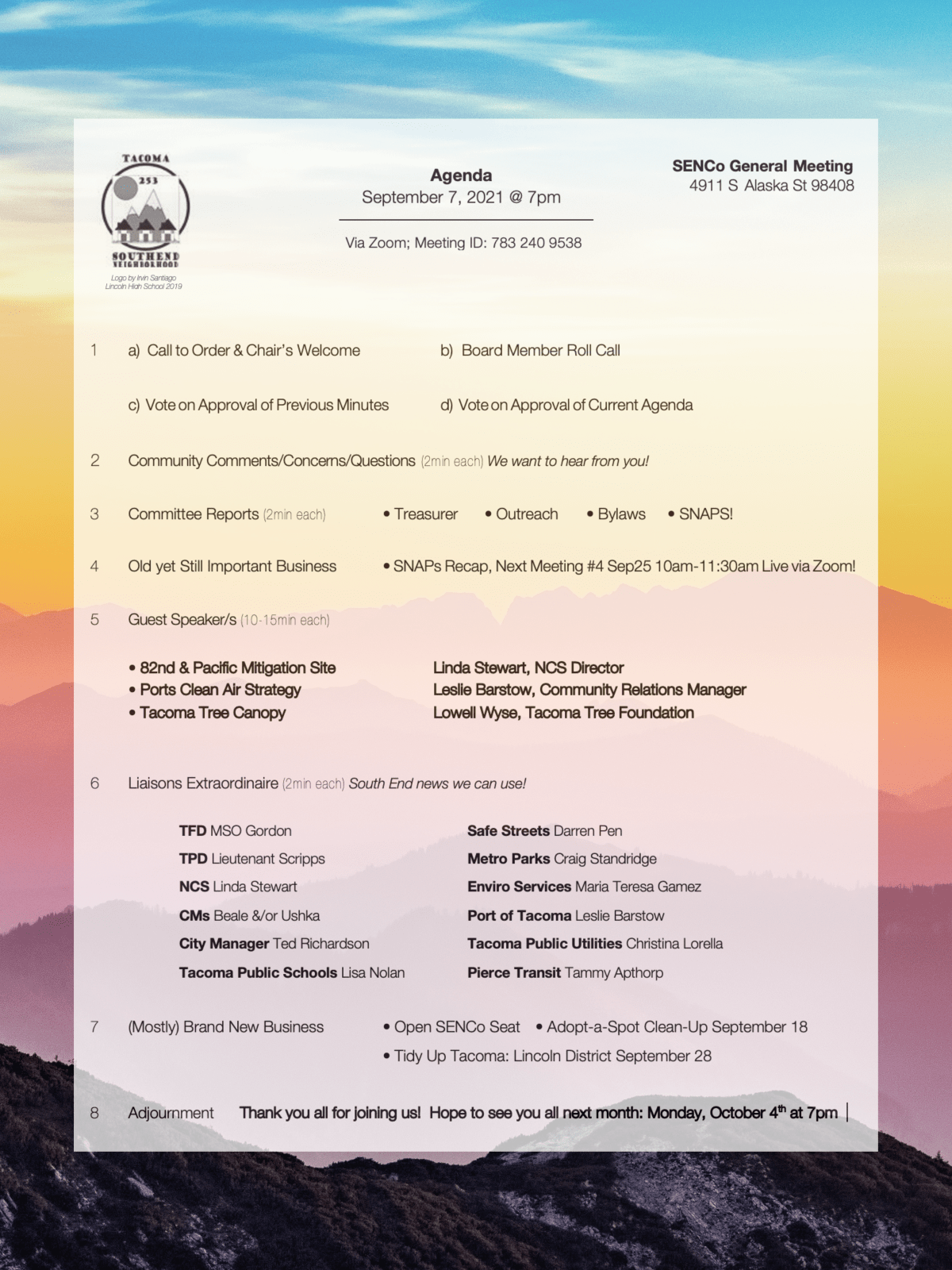 SENCo General Meeting via Zoom TUESDAY September 7 @&nbsp;7pm