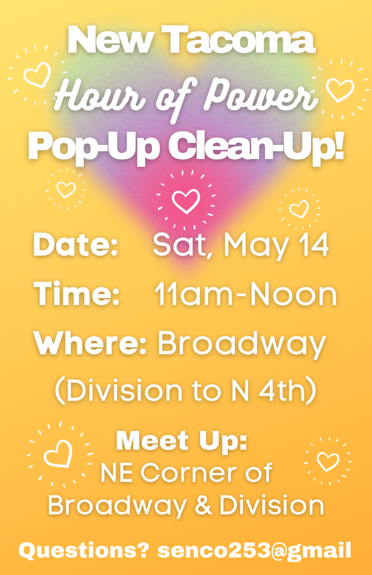 5/14 Pop-Up Clean-Up @&nbsp;11am
